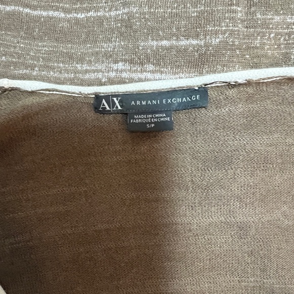 A/X Armani Exchange Cotton Cardigan with Pockets Retro Grunge NWT sz S - Picture 10 of 11